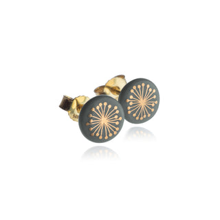 Ohrstecker Fiori Gold & Salbei