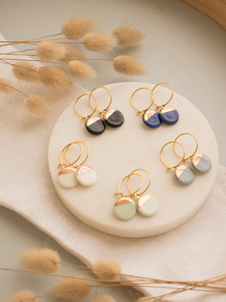 Earrings Sunrise Gold &amp; Turquoise