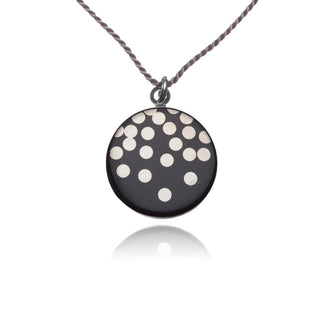 Collier Silver Rain Argent &amp; Noir