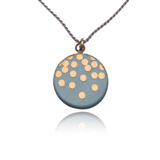 Gold Rain Necklace Gold &amp; Turquoise