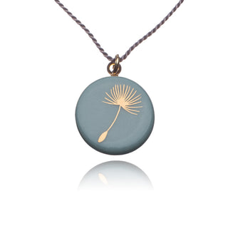 Dandelion Necklace Gold &amp; Turquoise