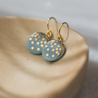 Earrings Goldrain Gold &amp; Turquoise