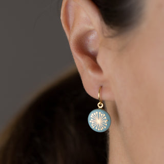 Boucles d'oreilles Fiori Or &amp; Turquoise