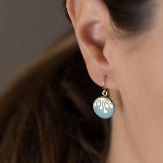 Earrings Umbel Gold &amp; Turquoise