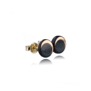 Ohrstecker Luna Gold & Schwarz