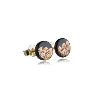 Ohrstecker Ocean Gold & Schwarz