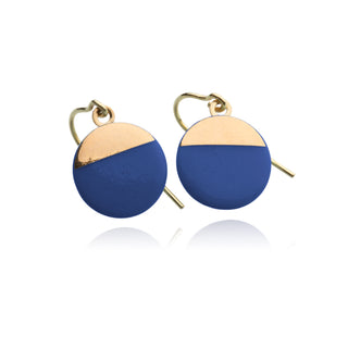 Boucles d'oreilles Sunrise Or &amp; Bleu