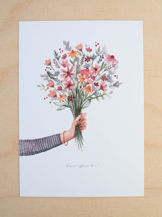 Carte postale "Bouquet de Fleurs"