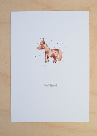 Postkarte "Pony"