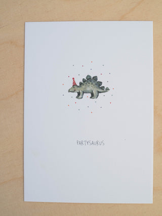 Postcard "Partysaurus"