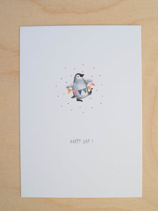 Postkarte "Pinguin"