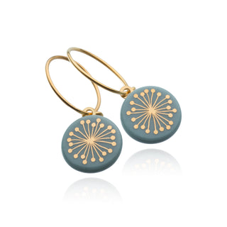 Earrings Fiori Gold &amp; Turquoise