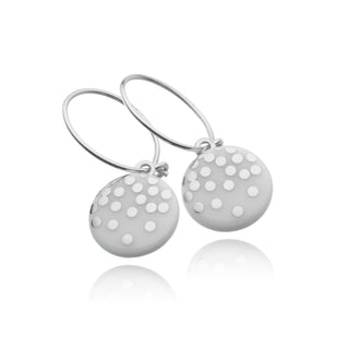 Boucles d'oreilles Silver Rain Argent &amp; Blanc