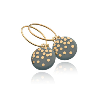 Boucles d'oreilles Gold Rain Or &amp; Blanc