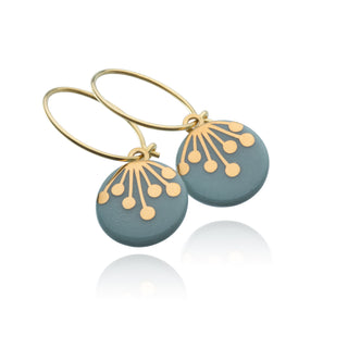 Earrings Umbel Gold &amp; Turquoise