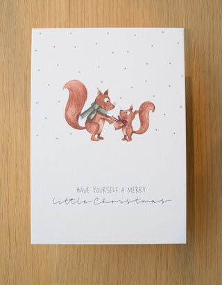 Postkarte "Weihnachtshörnchen"