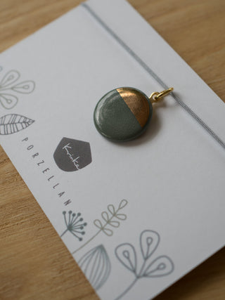 SALE Kette Sunrise Salbei & Gold (Nr10)