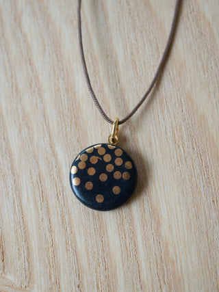 SALE Kette Goldregen Schwarz & Gold (Nr8)