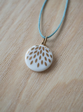 SALE Kette Zaubertropfen Weiß & Gold (Nr6)