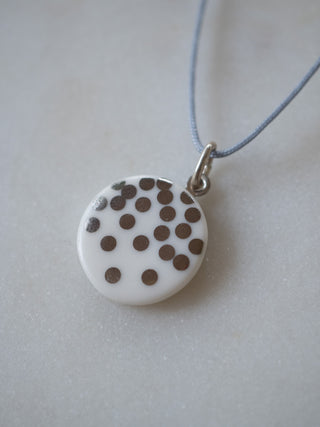 SALE Kette Goldregen Weiß & Silber (Nr4)