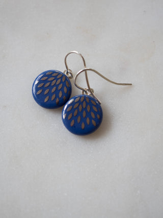 SALE Ohrrhänger Zaubertropfen Blau & Silber