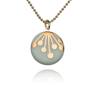 Necklace Umbel Gold &amp; Mint