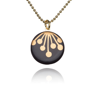 Necklace Umbel Gold &amp; Black