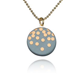 Collier Gold Rain Or &amp; Turquoise