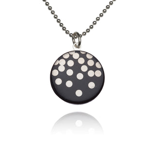 Collier Silver Rain Argent &amp; Noir