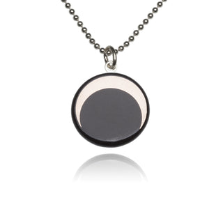 Collier Luna Argent &amp; Noir