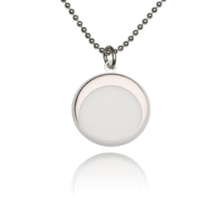 Collier Luna Argent &amp; Blanc