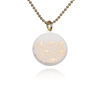 Necklace Ocean Gold &amp; White