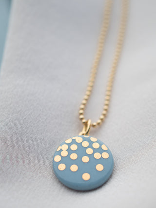 Collier Gold Rain Or &amp; Turquoise