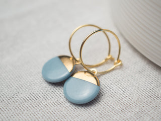 Boucles d'oreilles Sunrise Or &amp; Turquoise