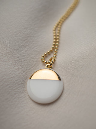 Necklace Sunrise Gold &amp; White