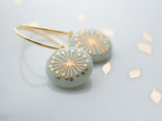 Earrings Fiori Gold &amp; Mint