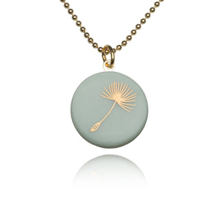 Kette Pusteblume Gold & Mint