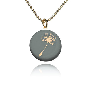 Kette Pusteblume Gold & Salbei