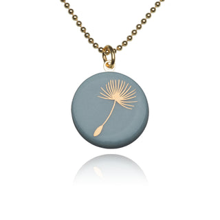 Dandelion Necklace Gold &amp; Turquoise