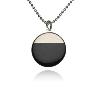 Collier Sunrise Argent &amp; Noir