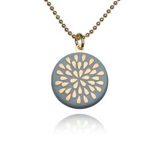 Necklace Drop Gold &amp; Turquoise