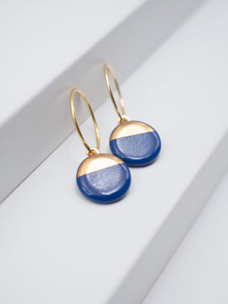 Boucles d'oreilles Sunrise Or &amp; Bleu