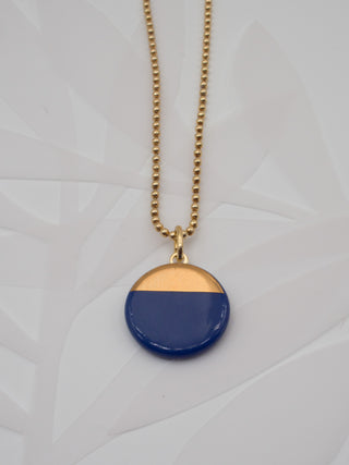 Collier Sunrise Or &amp; Bleu