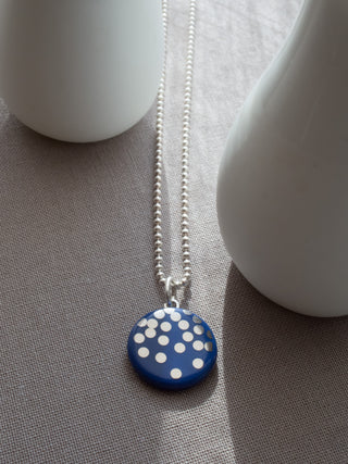 Collier Silver Rain Argent &amp; Bleu