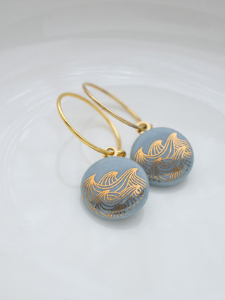 Earrings Ocean Gold &amp; Turquoise